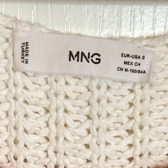 Mango Women's Multicolored Knit Sweater Vest Size S Colorful Stretchy Boho Retro - Picture 6 of 7